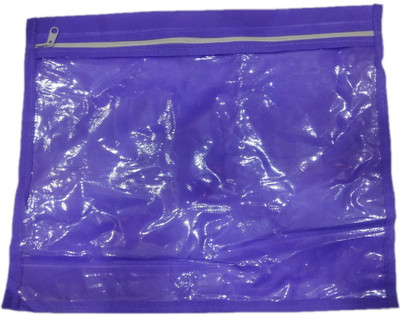 

Shreeji Decoration Cover Bag Plain 12 Pcs Saree Dress Bedsheet Purple Packaging Plastic Zip(Purple)