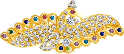 

MJ Fashion Jewellery Striking Hair Clip(Gold)