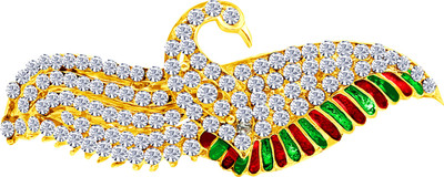 MJ Fashion Jewellery Striking Hair Clip(Gold)