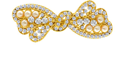 MJ Fashion Jewellery Smooth Hair Clip(Gold)