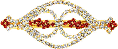 

MJ Fashion Jewellery Studded Hair Clip(Gold)
