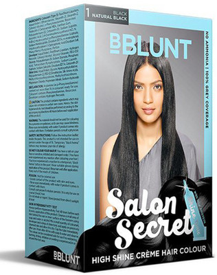 

BBlunt Salon Secret High Shine Cream Hair Colour Hair Color(Natural Black)