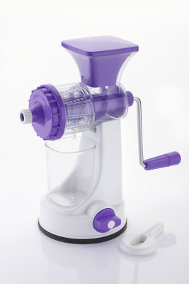 

VR Elegance Unbreakable Fruit & Vegetable Plastic, Stainless Steel Hand Juicer(Purple, White Pack of 1)