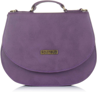 

Fostelo Women Casual Purple PU Sling Bag