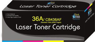 PrintStar Cartridge 36A / CB436AF Black Toner Cartridge Compatible for HP LaserJet P1505 , HP LaserJet P1505n Black Ink Toner