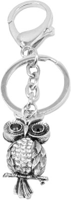

Faynci White Crystal Owl High Quality Stainless Steel Key Chain Key Chain