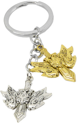 

Faynci Unique Brown and Silver Sword with Two Lion Key chain Key Chain