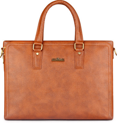 

The Clownfish 15.6 inch Expandable Laptop Messenger Bag(Tan)