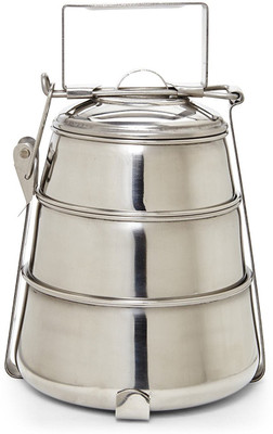 

Stainless Steel Handi Tiffin 3 Containers Lunch Box(1500 ml), Silver