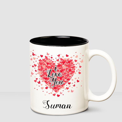 Huppme I Love You Suman Romantic Coffee Mug Ceramic Mug 350 Ml