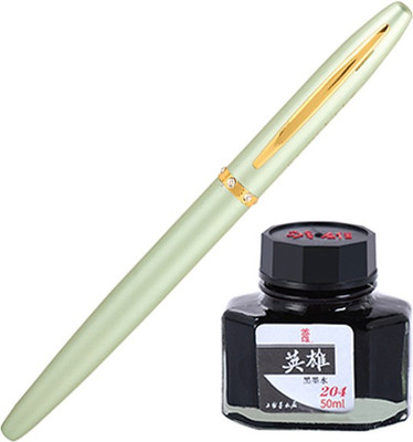 

Giftvenue Yiren 3587 Green Exclusive Ink Pen Gift Set with Free Hero Stationery Set(Pack of 2)