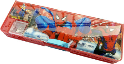 

Ashmaadi Dual Sharpener Both side Openable Design 13 Art Plastic Pencil Box(Set of 1, Multicolor)