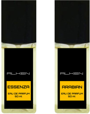 

Alken Essenza and Arabian Combo (Pack of 2 Perfume) Eau de Parfum - 50 ml(For Men & Women)