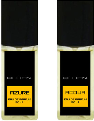 

Alken Azure and Acqua Combo (Pack of 2 Perfume) Eau de Parfum - 50 ml(For Men)