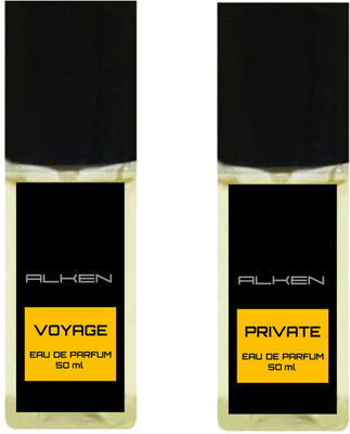 

Alken Voyage and Private Combo (Pack of 2 Perfume) Eau de Parfum - 50 ml(For Men & Women)
