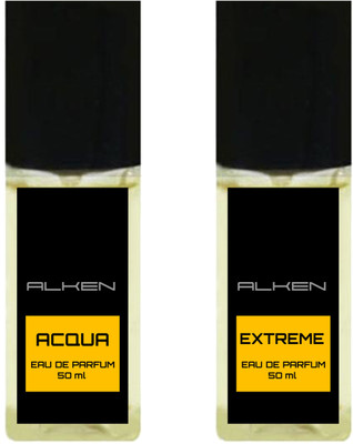 

Alken Acqua and Extreme Combo (Pack of 2 Perfume) Eau de Parfum - 50 ml(For Men)