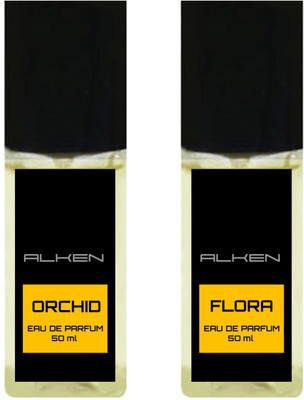

Alken Orchid and Flora Combo (Pack of 2 Perfume) Eau de Parfum - 50 ml(For Women)