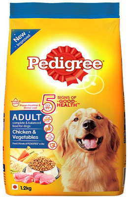 

Pedigree adult Chicken, Vegetable 1.2 kg Dry Dog Food