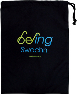 

Clean Planet Swachh Citizen - Being Swachh drawstring pouch Pouch(Black, Yellow)