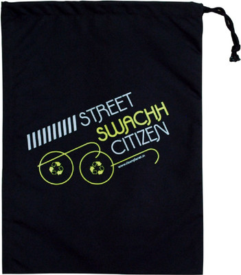 

Clean Planet Swachh Citizen - Street Swachh Drawstring Pouch(Black)