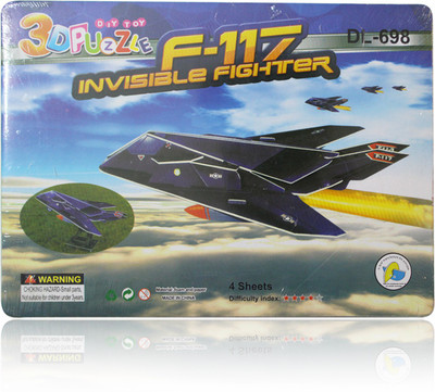 

Akshat DIY TOY 3D PUZZLE F-117 INVISIBLE FIGHTER DL-698(48 Pieces)