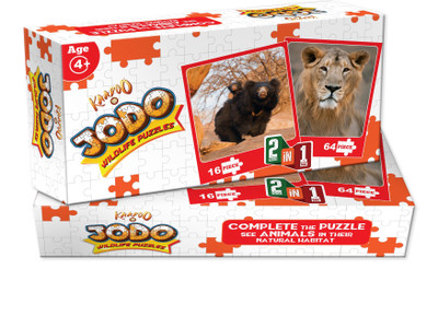 

Kaadoo Jodo-Lion (64)+Sloth Bear (16)-2-in-1 puzzle(1 Pieces)