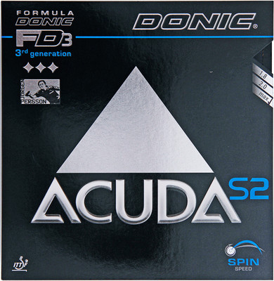 

Donic Accuda S2 Max Table Tennis Rubber(Black)