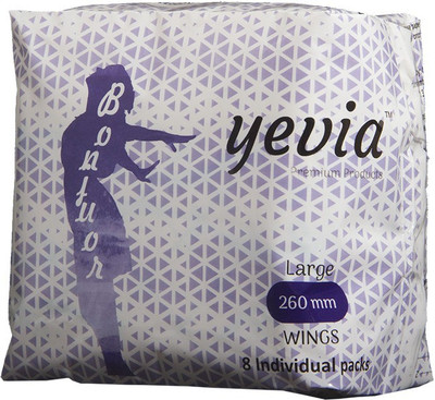 

Yevia Sanitary Napkin All Day/Night Large 260mm Sanitary Pad(Pack of 8)