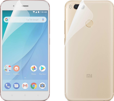 CASE CREATION Front and Back Screen Guard for Mi A1(Pack of 2)