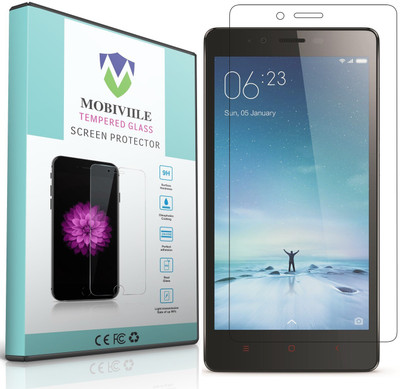 MOBIVIILE Tempered Glass Guard for Mi Redmi Note Prime, Xiaomi Red Mi Note (Old Model)(Pack of 1)