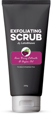 

LetsShave EXFOLIATING SCRUB (ACAI BERRY) - 200 gm Scrub(200 g)