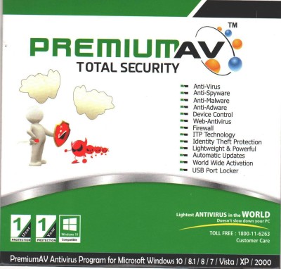 

PREMIUM AV Total Security 1 User 1 Year(CD/DVD)