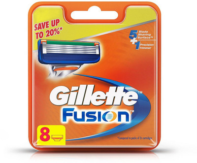 

gillete fusion pack of 4(Pack of 8)