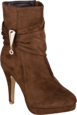 

Shuz Touch Boots For Women(Brown, Khaki