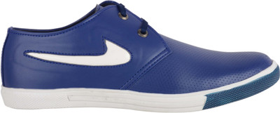 JUMPING SHOES Casuals For Men(Blue, White