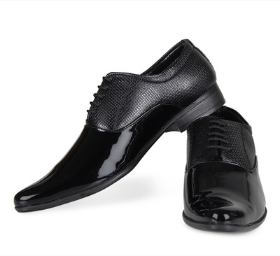 

Tapps Patent Leather Formal Lace Up For Men(Black