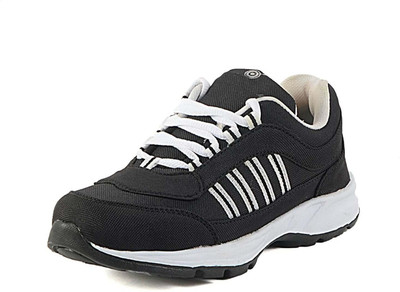 

Deals4you Men's Black & White Sports Running Shoes Outdoors For Men(Multicolor