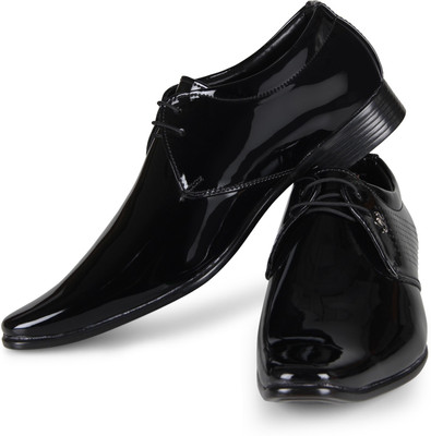 

Tapps Patent Leather Formal Lace Up For Men(Black