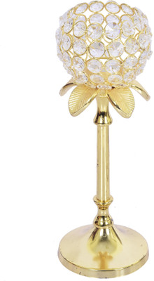

TARANG UDYOG Crystal 1 - Cup Tealight Holder(Gold, Pack of 1)
