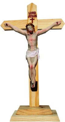 

Toyswala Lord Jesus Christ Wooden Catholic Cross Decorative Showpiece - 9.5 cm(Wooden, Multicolor)