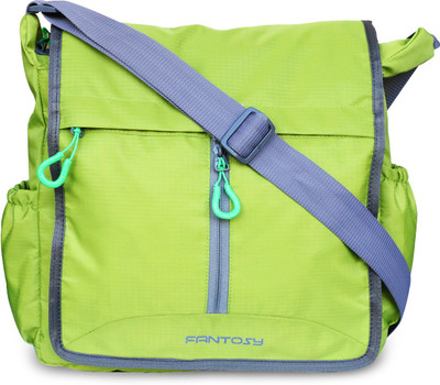 

Fantosy Men Casual Green Polyester Sling Bag