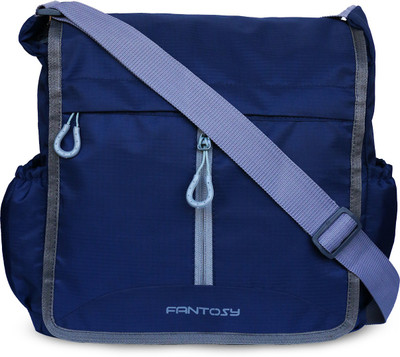 

Fantosy Men Casual Blue Polyester Sling Bag
