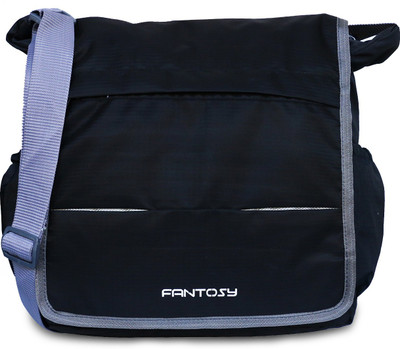 

Fantosy Men Casual Black Polyester Sling Bag