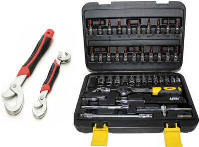

ISC Mega High Quality 46 Pcs + Snap&Grip Socket Set(Pack of 46)