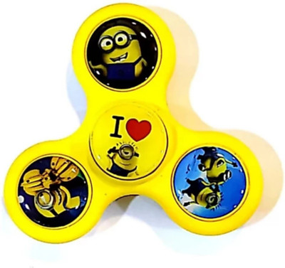 

SANJARY HIGH SPEED SUPER SMOOTH METAL BEARINGS I LOVE YOU ME MINION SPINNER (YELLOW)(Yellow)