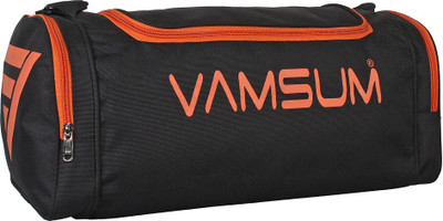 

VAMSUM SPORTY GYM BAG(Black, Kit Bag), Black;orange