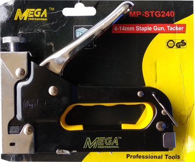 

Mega MANUAL 23-6-H EDGE GUN TACKER STAPLER PIN remover(Set of 10, Black)