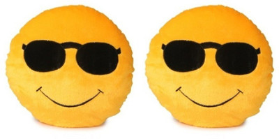 

MTC Combo Pack of Cute Yellow Cool Dude Shade Smiley Cushion Stuffed Soft Plush Toy Soft Toy- 35cm - 35 cm(Multicolor)