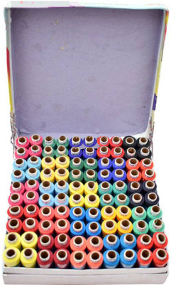 

Muazzam 100 Shades of Colors Thread(300 m Pack of100)