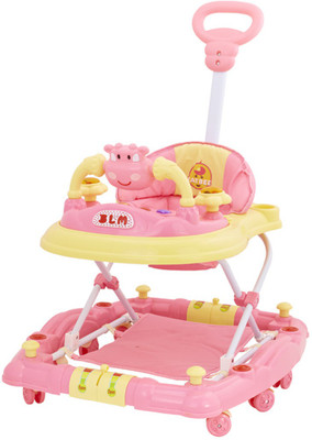 

Baybee Musical Walker & Rocker With Parent Rod(Pink)